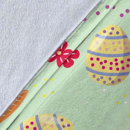 Easter Eggs Pattern Print Design RB07 Fleece Blanket