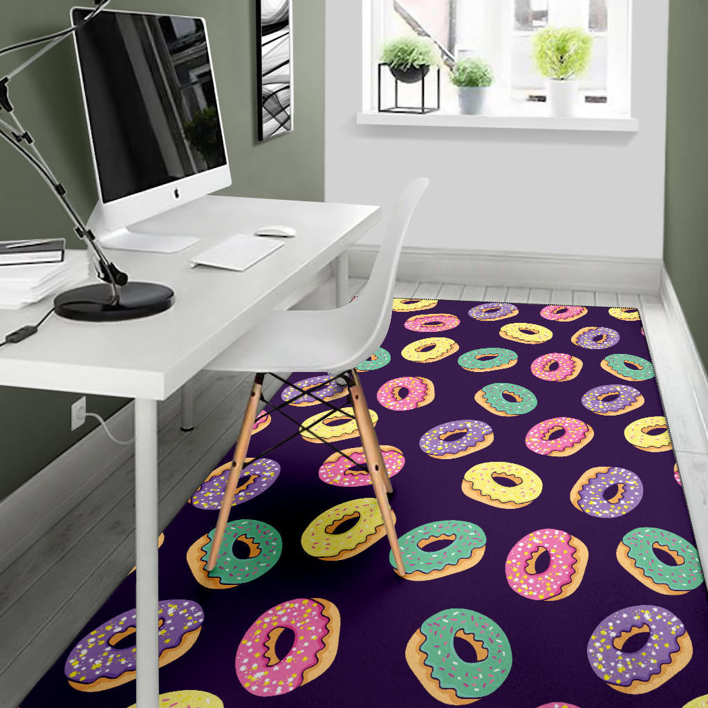 Donut Pattern Print Design DN08 Area Rugs