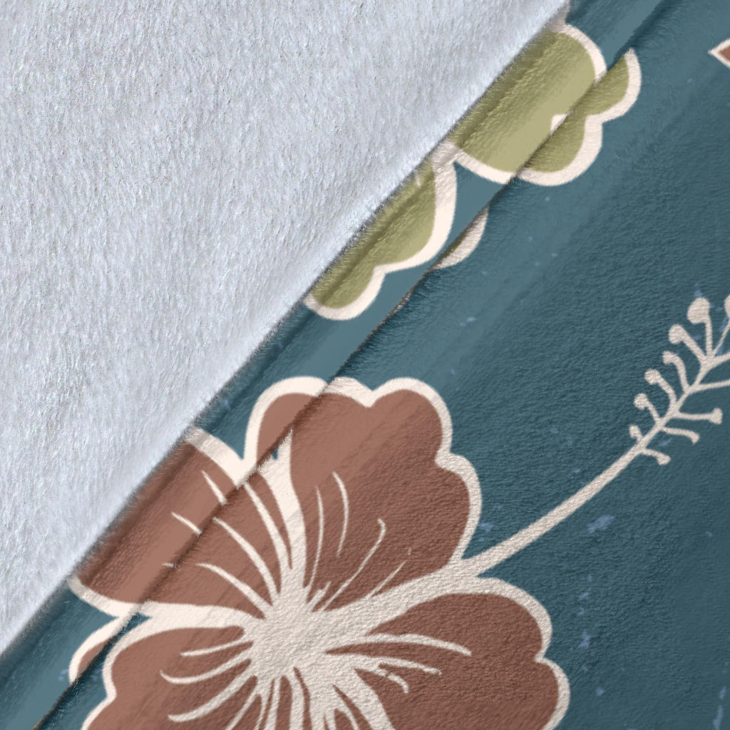 Hibiscus Pattern Print Design HB033 Fleece Blanket