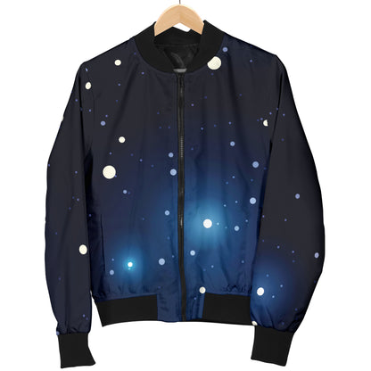 Night sky Pattern Print Design A02 Women's Bomber Jacket