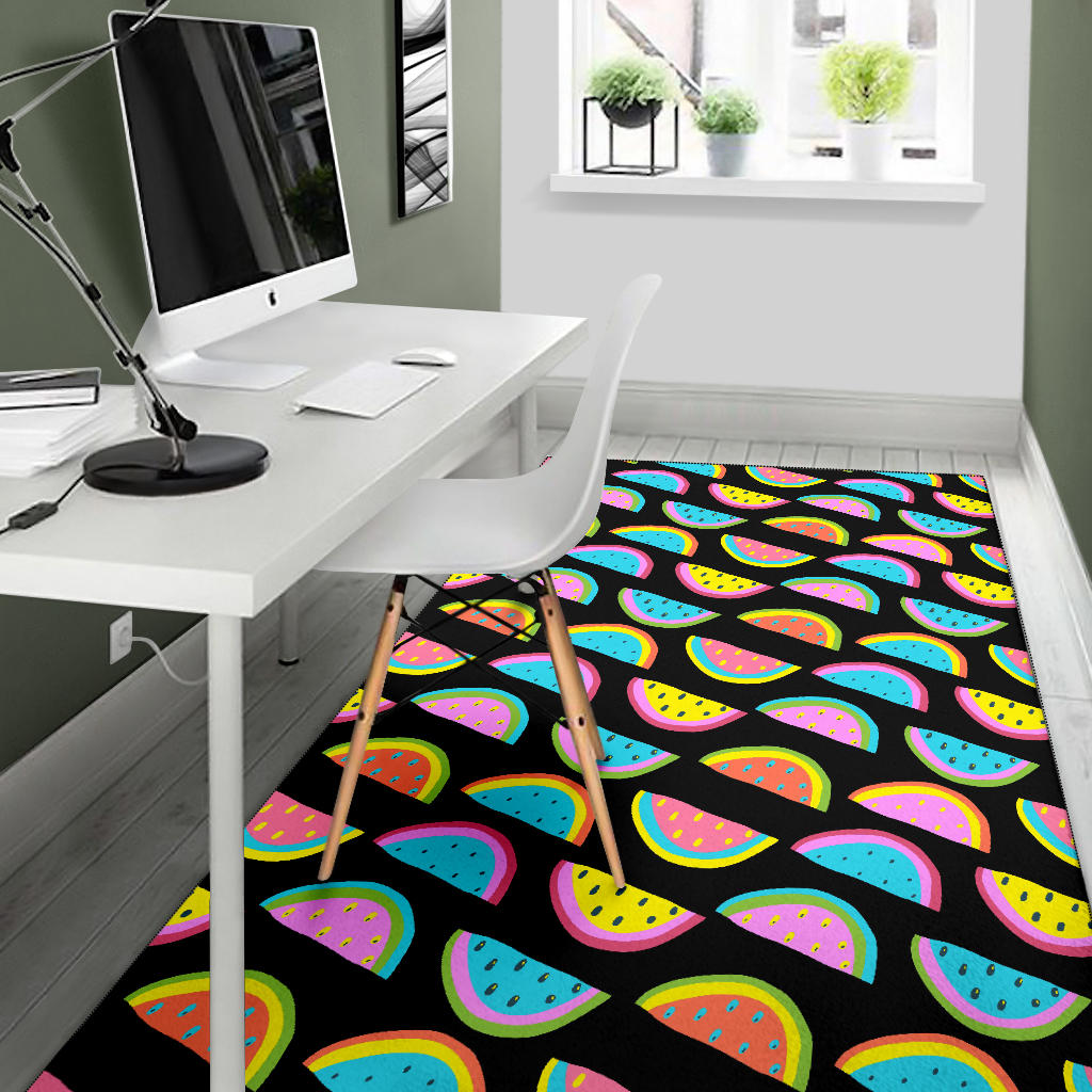 Watermelon Pattern Print Design WM08 Area Rugs