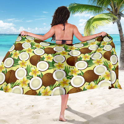 Coconut Pattern Print Design CN02 Sarong Pareo Wrap