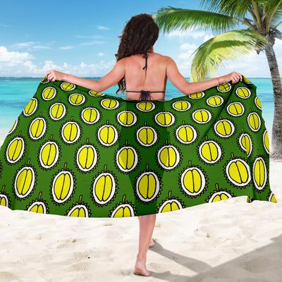 Durian Pattern Print Design DR01 Sarong Pareo Wrap