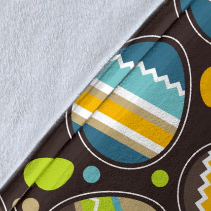 Easter Eggs Pattern Print Design RB03 Fleece Blanket