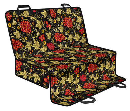 Cranberry Pattern Print Design CB02 Rear Dog  Seat Cover
