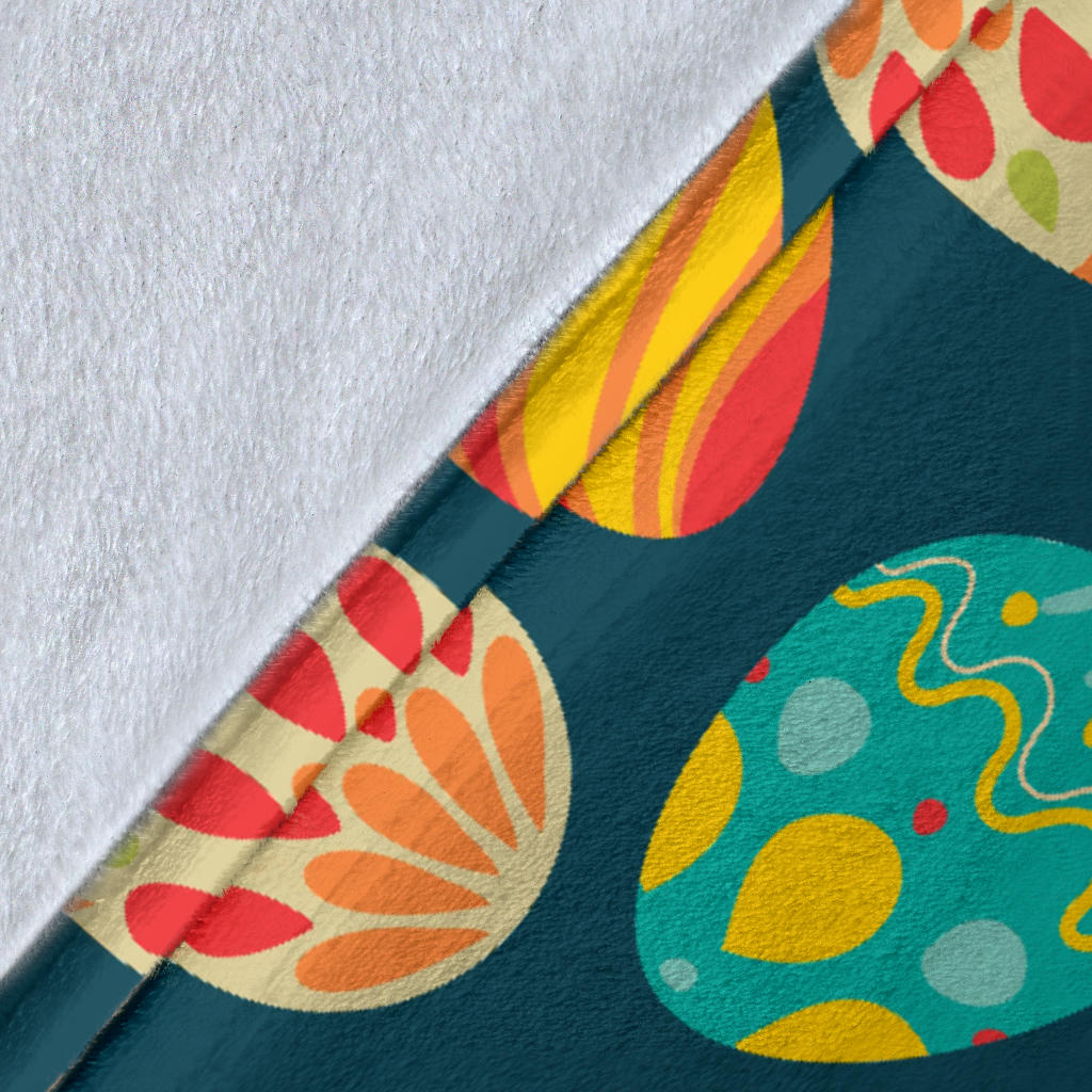 Easter Eggs Pattern Print Design RB09 Fleece Blanket