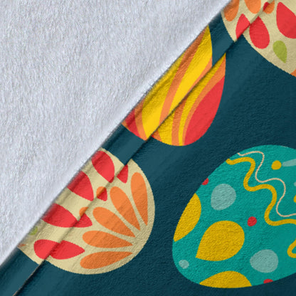 Easter Eggs Pattern Print Design RB09 Fleece Blanket