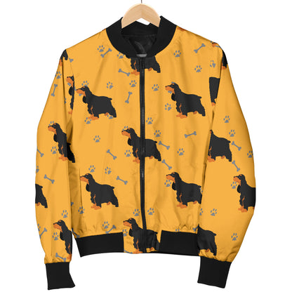 Cocker Pattern Print Design 01 Women's Bomber Jacket
