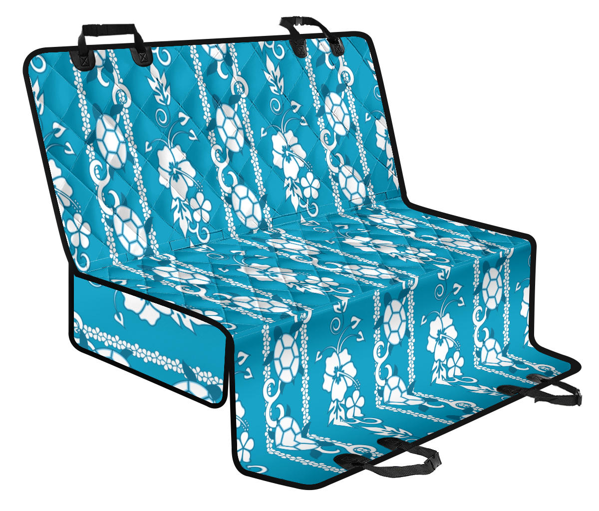 Hawaiian Themed Pattern Print Design H025 Rear Dog  Seat Cover