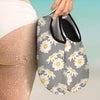 Daisy Pattern Print Design DS09 Aqua Water Shoes