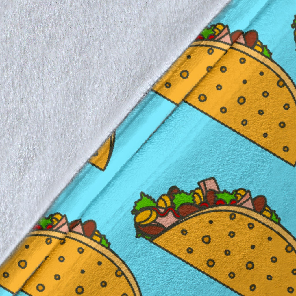 Taco Pattern Print Design TC03 Fleece Blanket