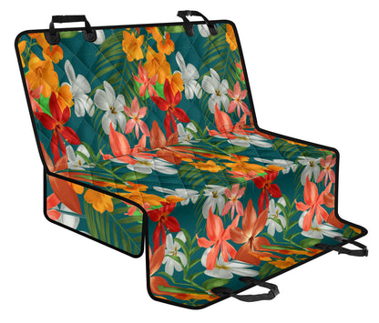 Amaryllis Pattern Print Design AL06 Rear Dog  Seat Cover