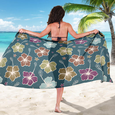 Hibiscus Pattern Print Design HB033 Sarong Pareo Wrap