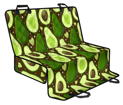 Avocado Pattern Print Design AC04 Rear Dog  Seat Cover