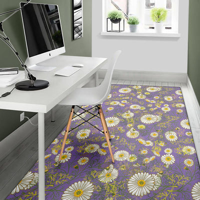 Daisy Pattern Print Design DS011 Area Rugs