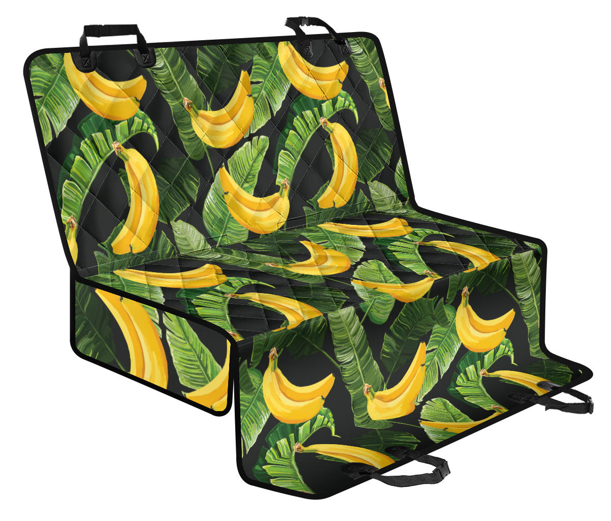 Banana Pattern Print Design BA01 Rear Dog  Seat Cover