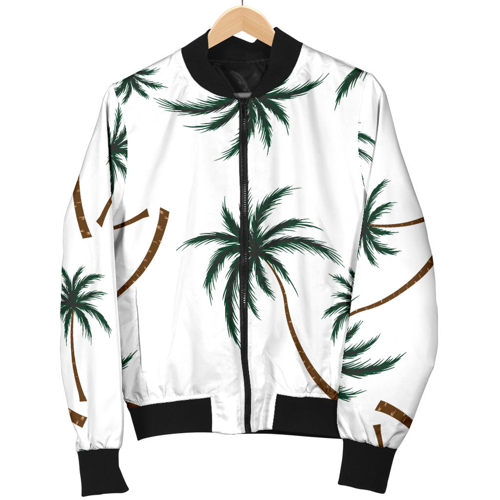 Palm Tree Pattern Print Design PT07 Men Bomber Jacket