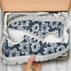 Anemone Pattern Print Design AM09 Sneakers White Bottom Shoes