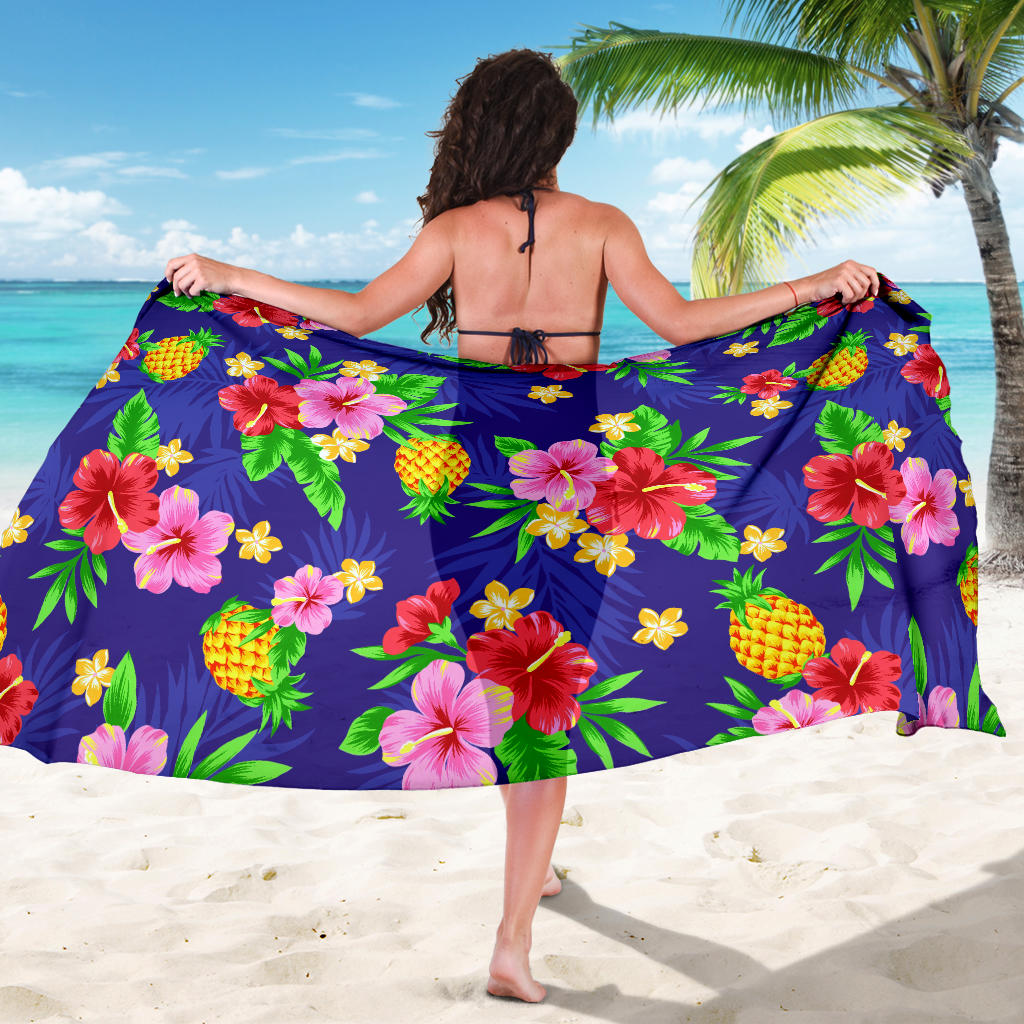 Hawaiian Themed Pattern Print Design H05 Sarong Pareo Wrap