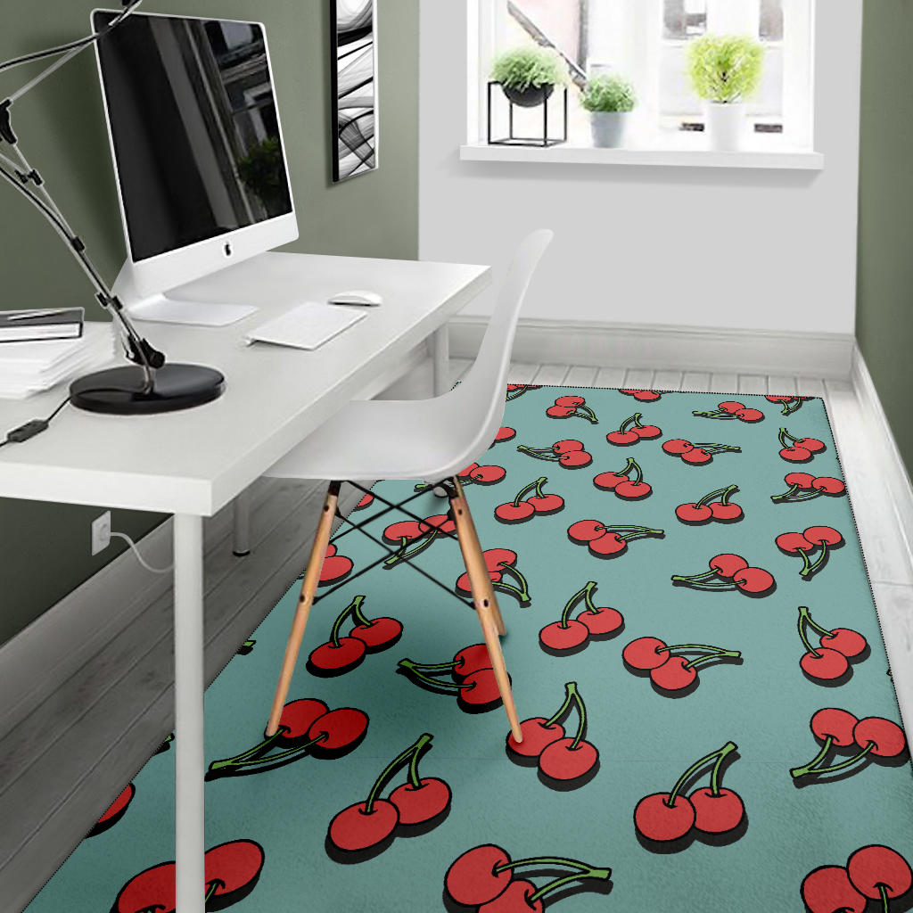 Cherry Pattern Print Design CH03 Area Rugs