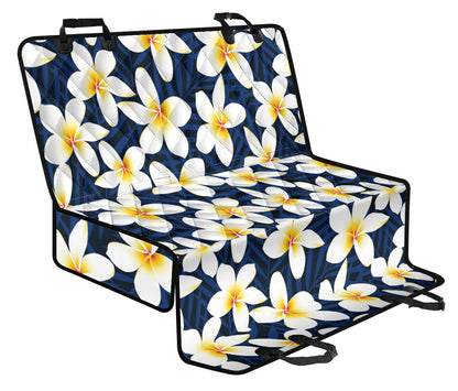 Plumeria Pattern Print Design PM026 Rear Dog  Seat Cover