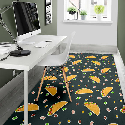 Taco Pattern Print Design TC02 Area Rugs