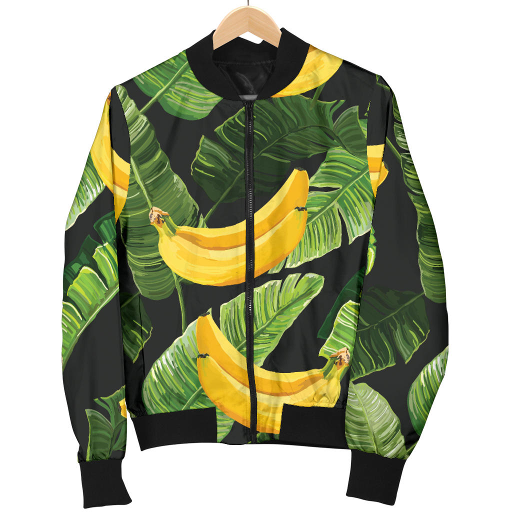 Banana Pattern Print Design BA01 Men Bomber Jacket
