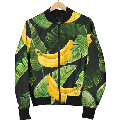 Banana Pattern Print Design BA01 Men Bomber Jacket