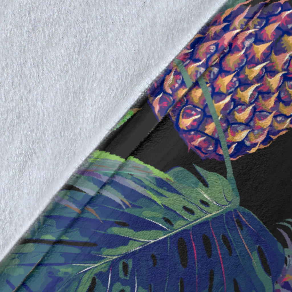 Pineapple Pattern Print Design PP04 Fleece Blanket