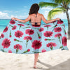 Carnations Pattern Print Design CN01 Sarong Pareo Wrap