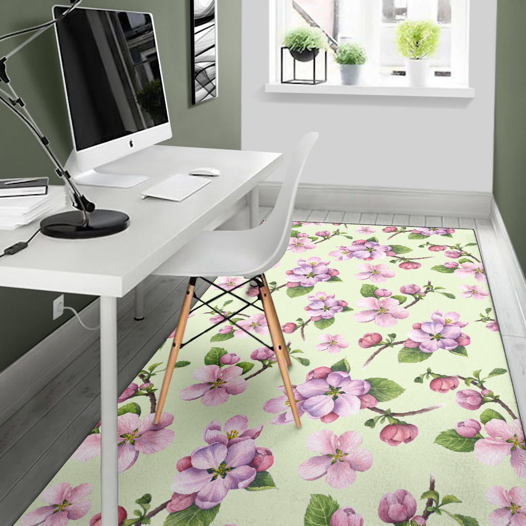 Apple Blossom Pattern Print Design AB05 Area Rugs