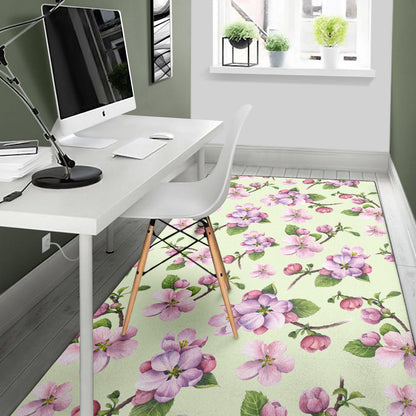 Apple Blossom Pattern Print Design AB05 Area Rugs
