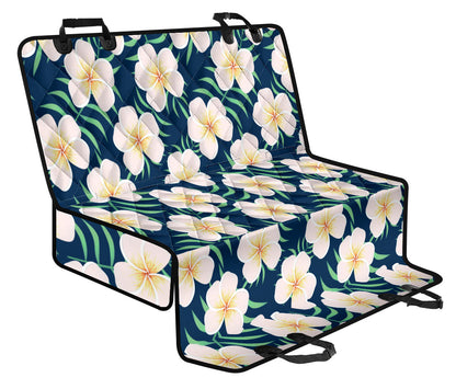 Pink Plumeria Pattern Print Design PM019 Rear Dog  Seat Cover