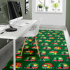 Camper Camping Christmas Themed Print Area Rugs