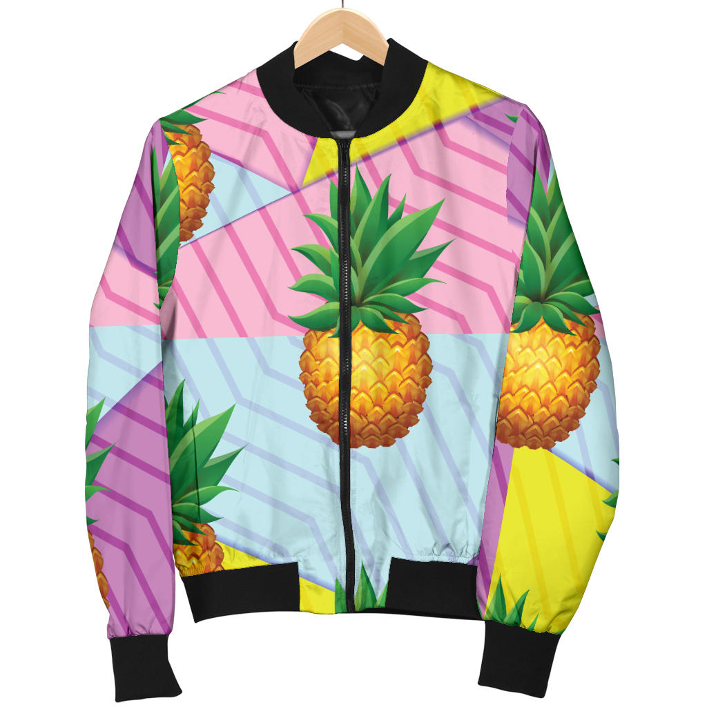 Pineapple Pattern Print Design PP05 Men Bomber Jacket