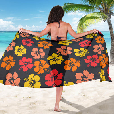 Hibiscus Pattern Print Design HB024 Sarong Pareo Wrap