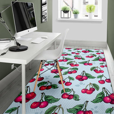 Cherry Pattern Print Design CH01 Area Rugs