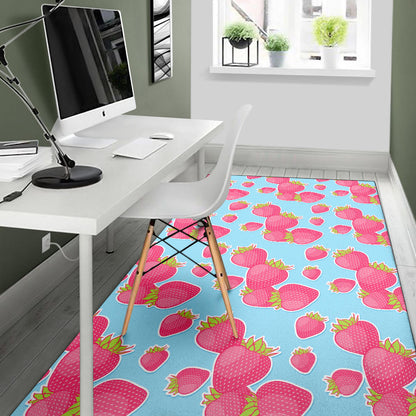 Strawberry Pattern Print Design SB04 Area Rugs
