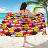 Cupcake Pattern Print Design CP02 Sarong Pareo Wrap