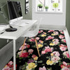 Rose Pattern Print Design RO010 Area Rugs