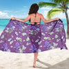 Iris Pattern Print Design IR09 Sarong Pareo Wrap