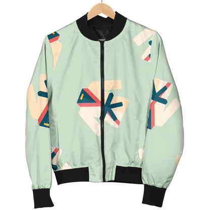 Karate Pattern Print Design 02 Women's Bomber Jacket