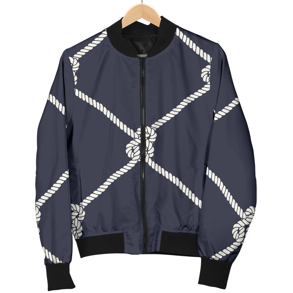Rope Pattern Print Design A02 Women's Bomber Jacket