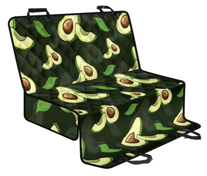 Avocado Pattern Print Design AC07 Rear Dog  Seat Cover