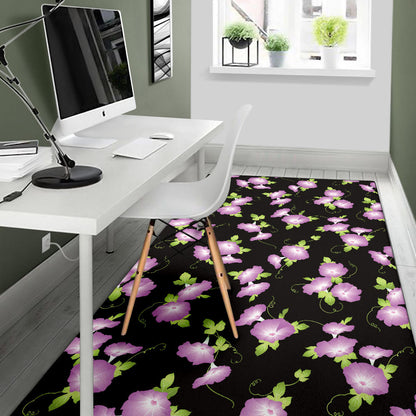Morning Glory Pattern Print Design MG02 Area Rugs