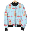 Chihuahua Pattern Print Design 05 Women's Bomber Jacket