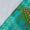 Sea Turtle Pattern Print Design T010 Fleece Blanket