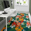 Amaryllis Pattern Print Design AL06 Area Rugs