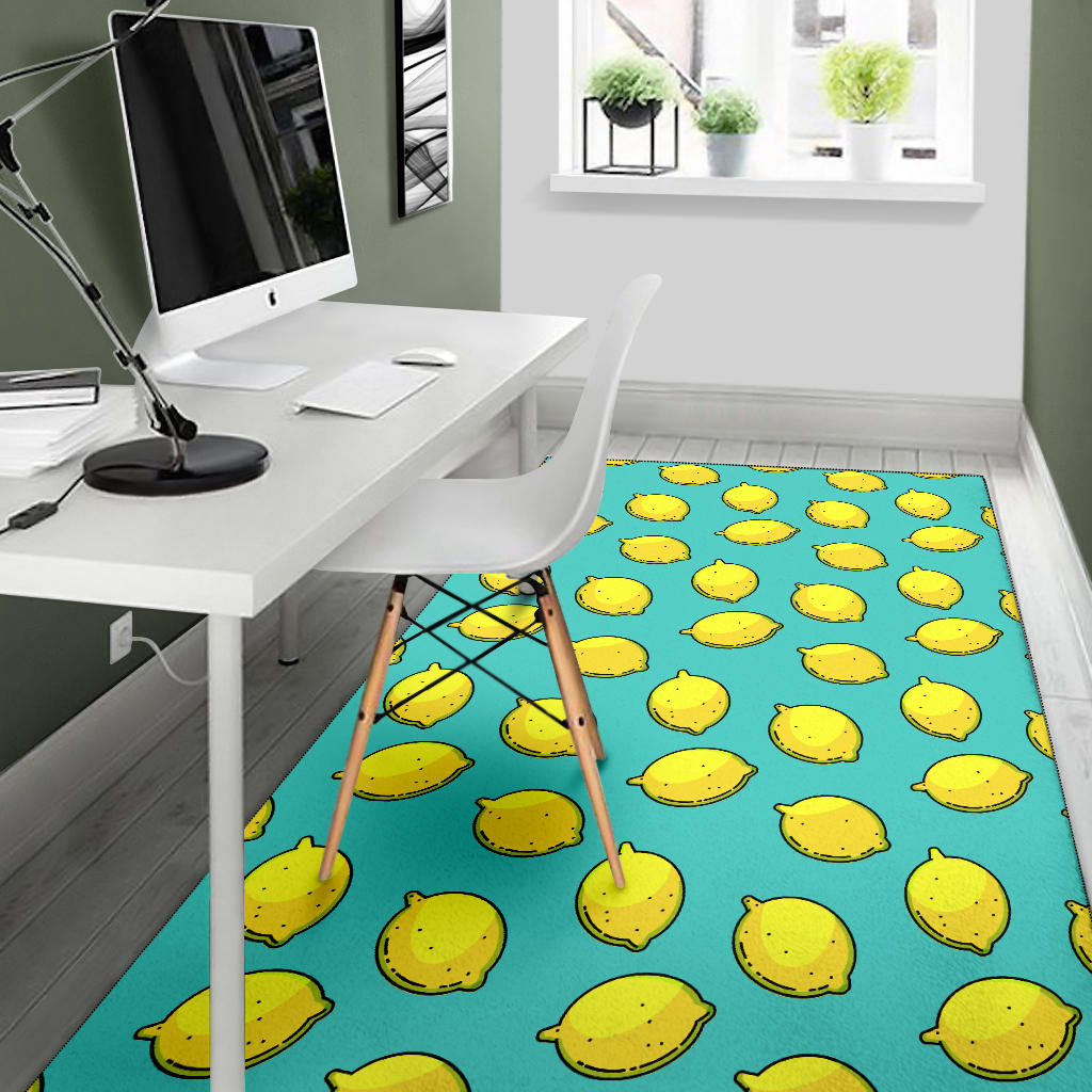 Lemon Pattern Print Design LM04 Area Rugs