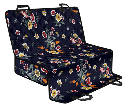 Summer Floral Pattern Print Design SF01 Rear Dog  Seat Cover